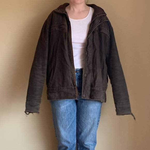 Oversized Brown Jacket - Picture 3 of 9